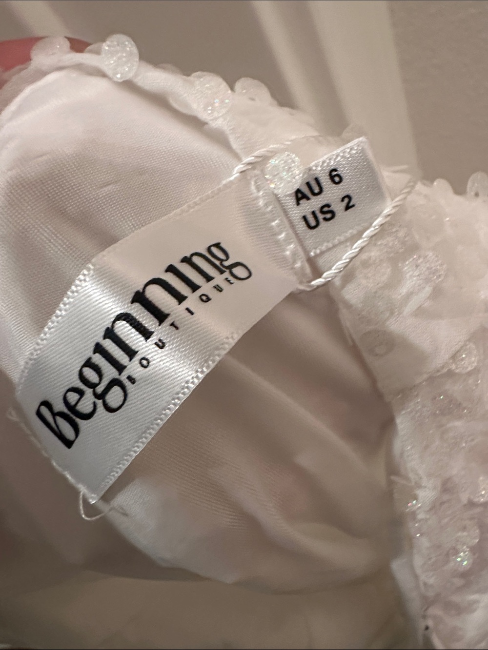 Beginning Boutique White Sequin Mini Dress - Picture 4 of 4